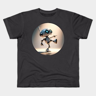 A small robot trying to dance with its funny moves Kids T-Shirt